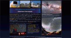Desktop Screenshot of elsterland-sternwarte.de