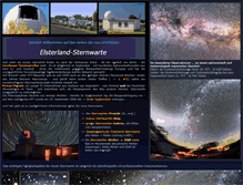 Tablet Screenshot of elsterland-sternwarte.de